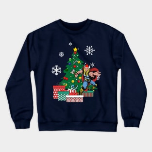 Thor Around The Christmas Tree Crewneck Sweatshirt